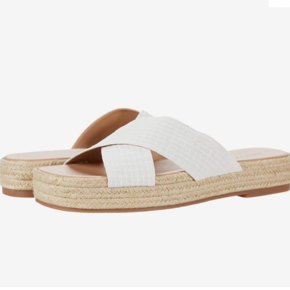 Lucky Brand Gayte White Slide Sandals size 6.5